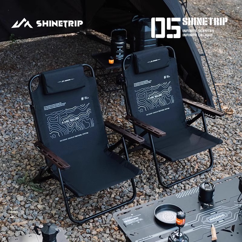ShineTrip Outdoor Folding Loun - Outdoor Camping High Chair ulasan dan harga