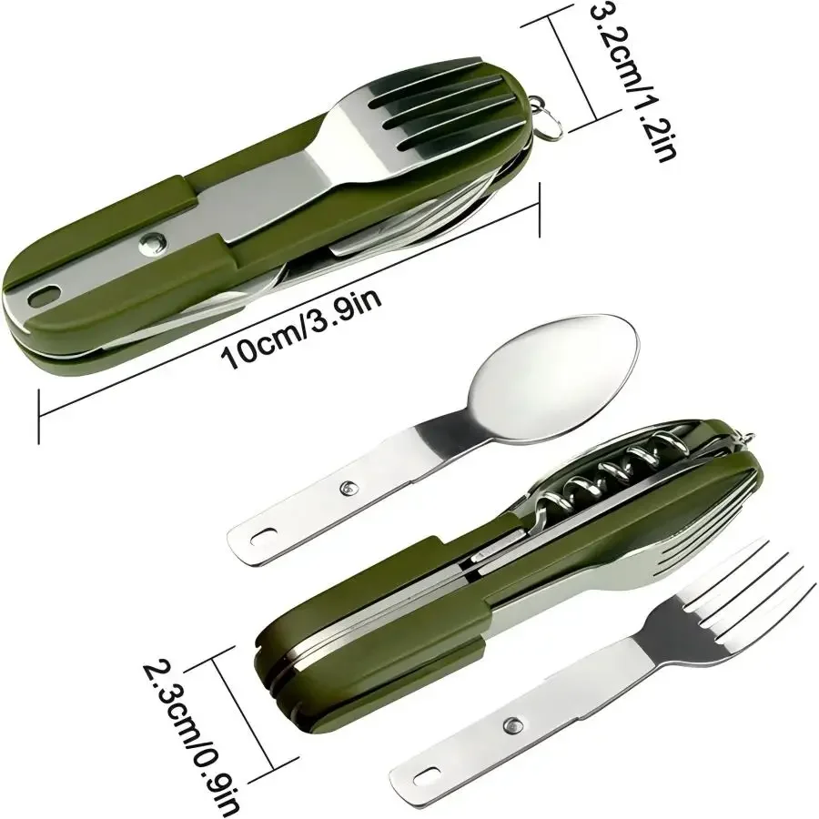 Camping Gear 5-in-1 Stainless  - Camping Quiet ulasan dan harga