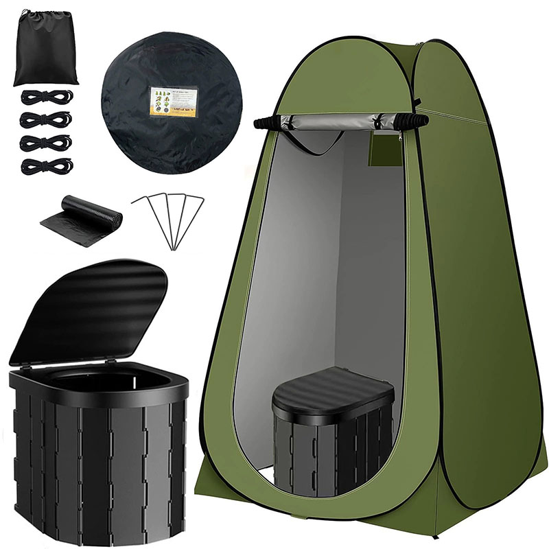 ‌Portable Pop-Up Toilet Tent P - Outdoor Camping Toilet Tent ulasan dan harga