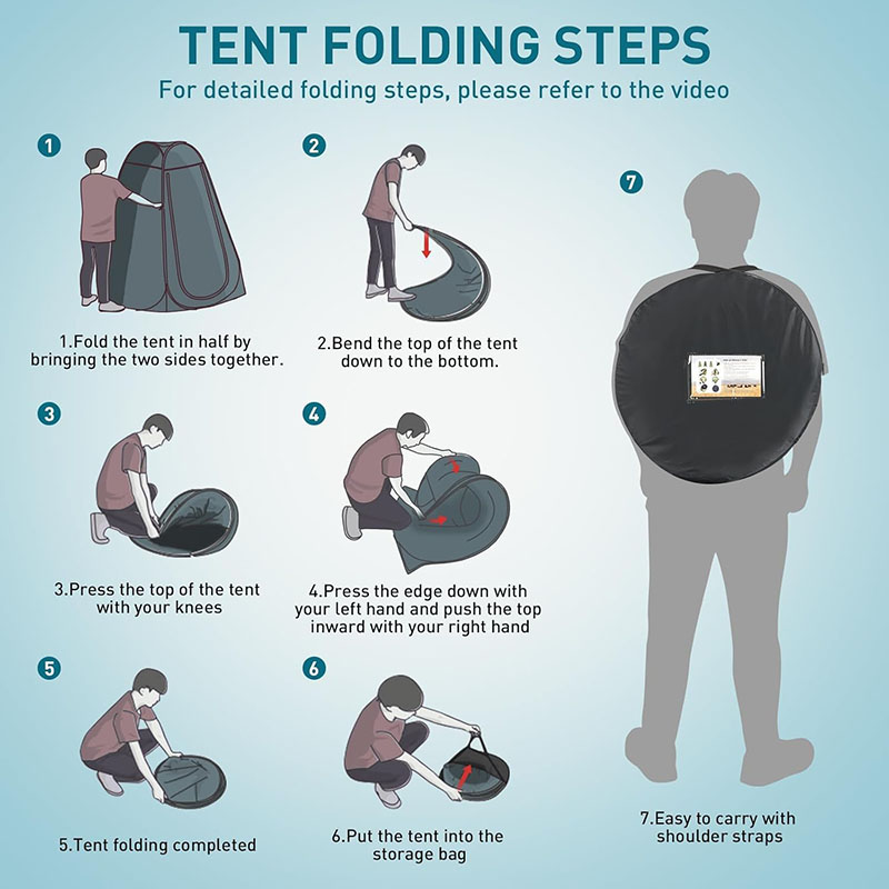 ‌Portable Pop-Up Toilet Tent P - Outdoor Camping Toilet Tent ulasan dan harga
