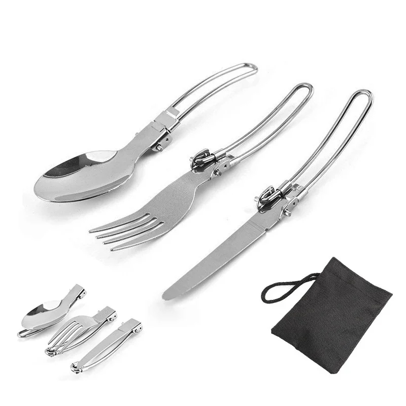 1-10PCS Foldable Camping Forks - Outdoor Camping Glamping Share ulasan dan harga