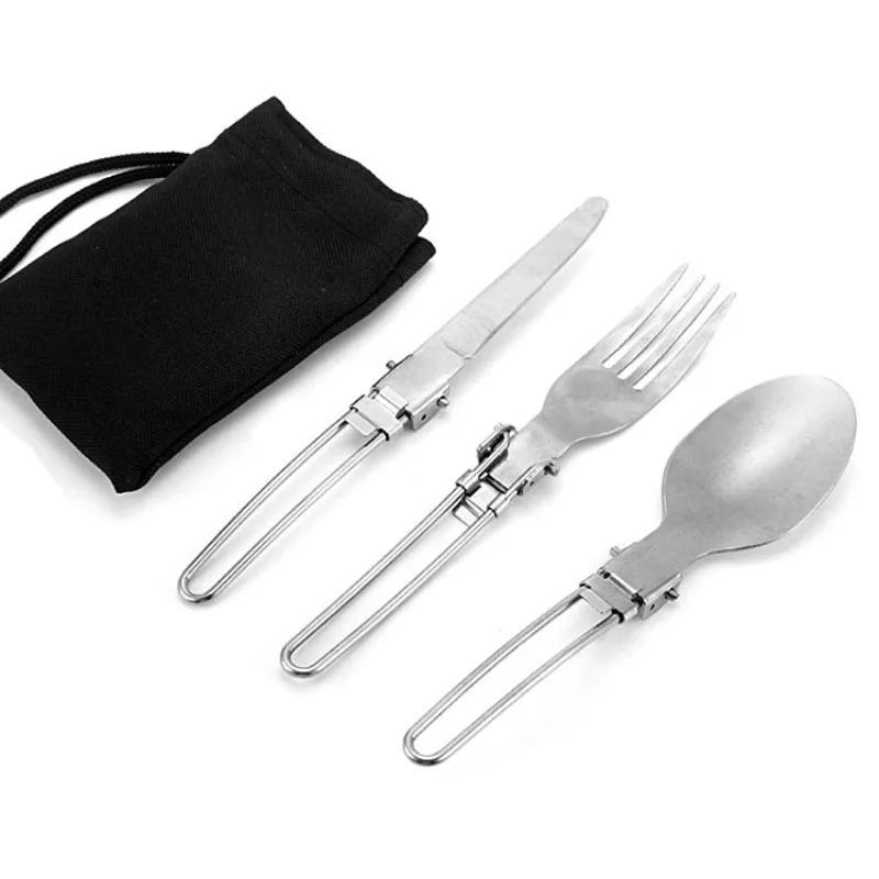 1-10PCS Foldable Camping Forks - Outdoor Camping Glamping Share ulasan dan harga