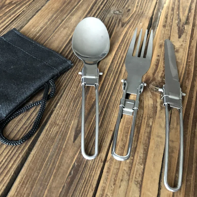 1-10PCS Foldable Camping Forks - Outdoor Camping Glamping Share ulasan dan harga