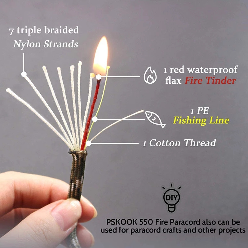 10-core Paracord 550 4mm Outdo - Camping Quiet ulasan dan harga