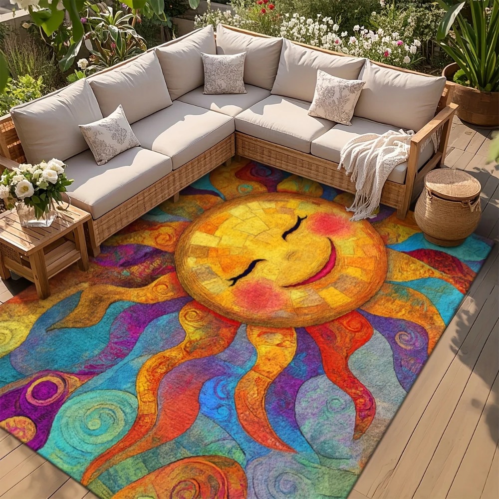 Multicolor Large Area Rug 2D F - Outdoor Camping Mats Large ulasan dan harga