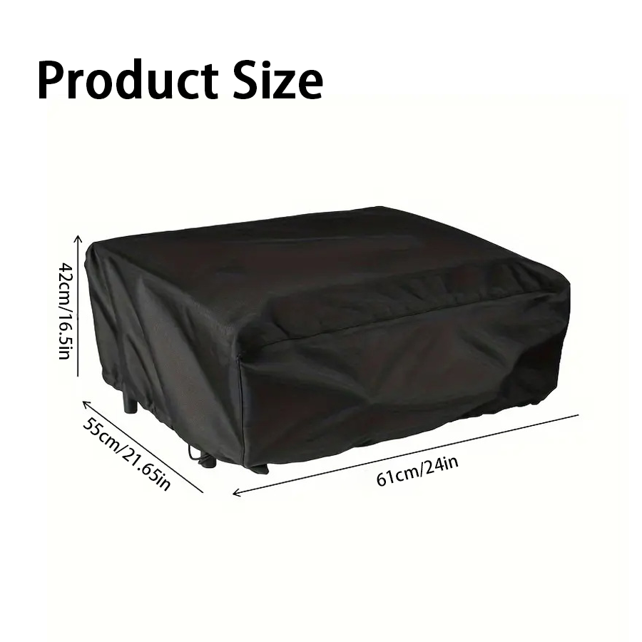 1pc Black Oven Protective Cove - Outdoor Camping Oven ulasan dan harga