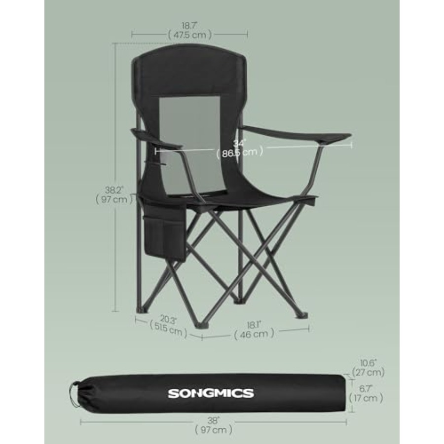 zz-2 Pack Breathable Camping C - Outdoor Camping High Chair ulasan dan harga