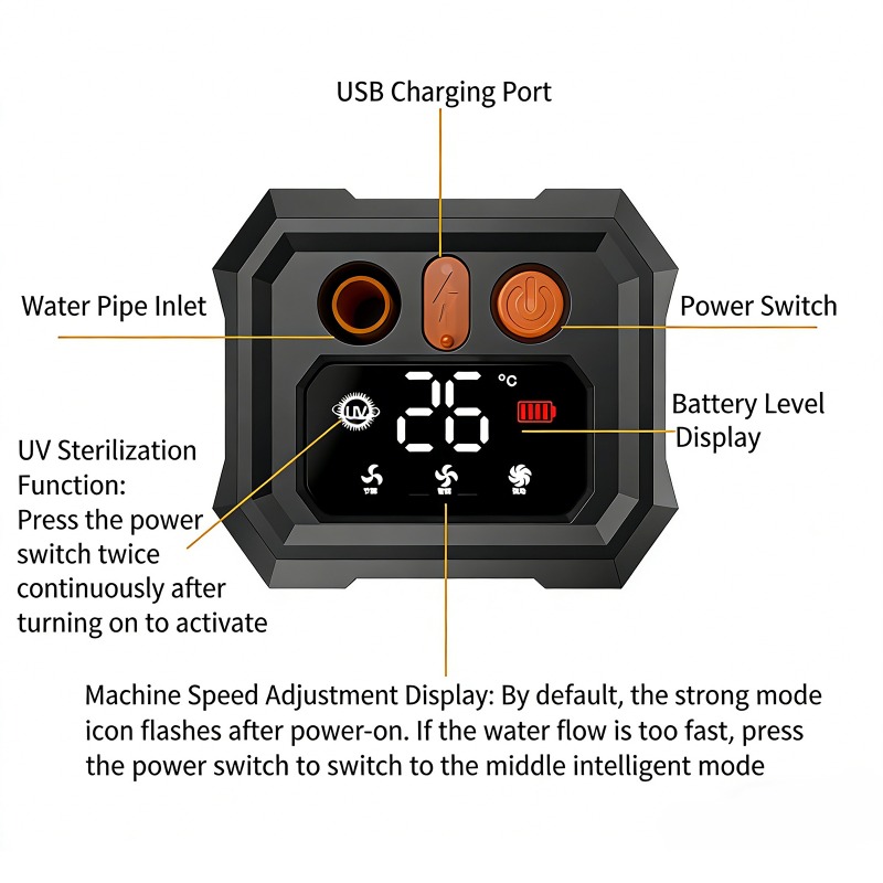 5400mAh/9000mAh Outdoor Portab - Portable Camping Shower ulasan dan harga
