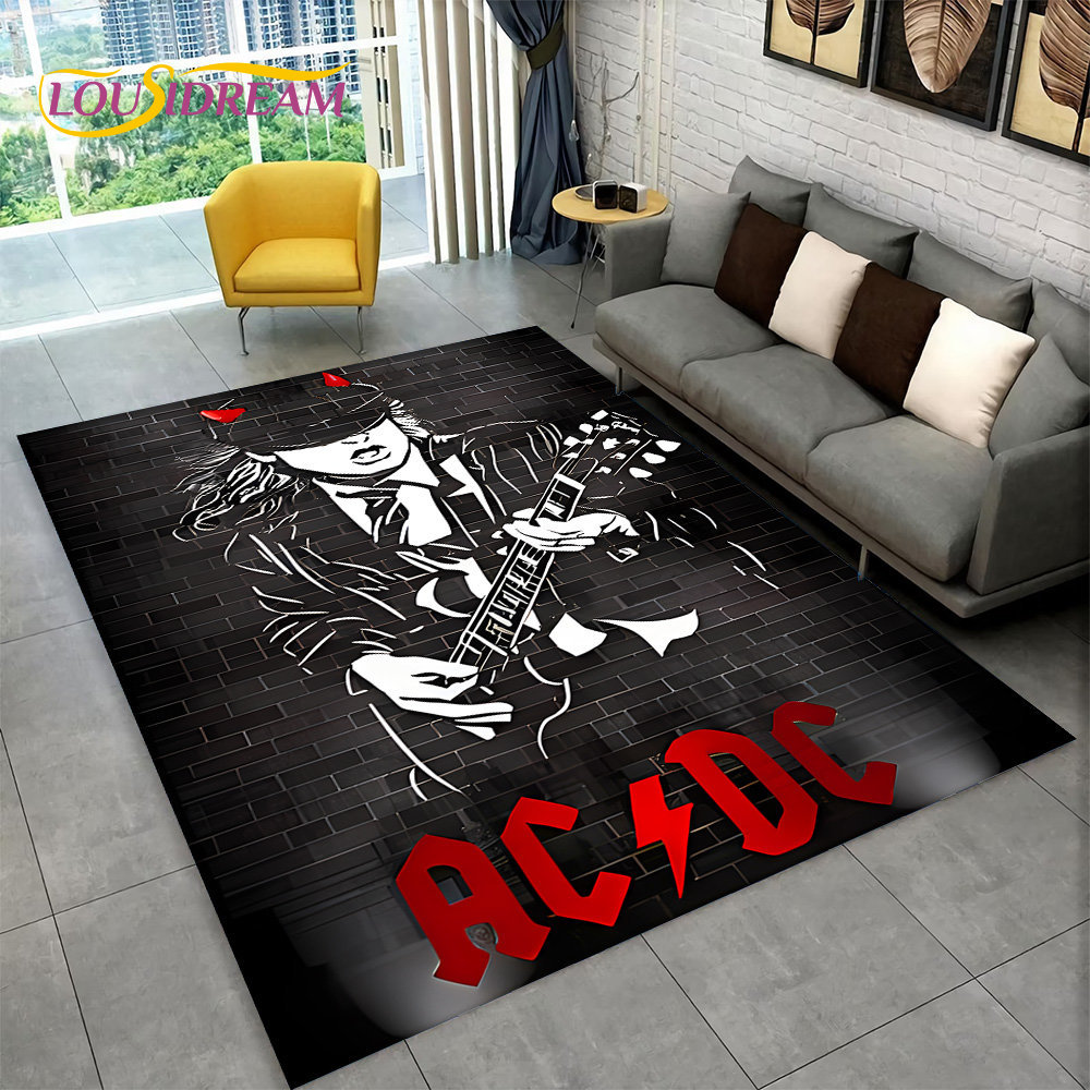 AC/DC Rock Band Area Rug Large - Outdoor Camping Mats Large ulasan dan harga