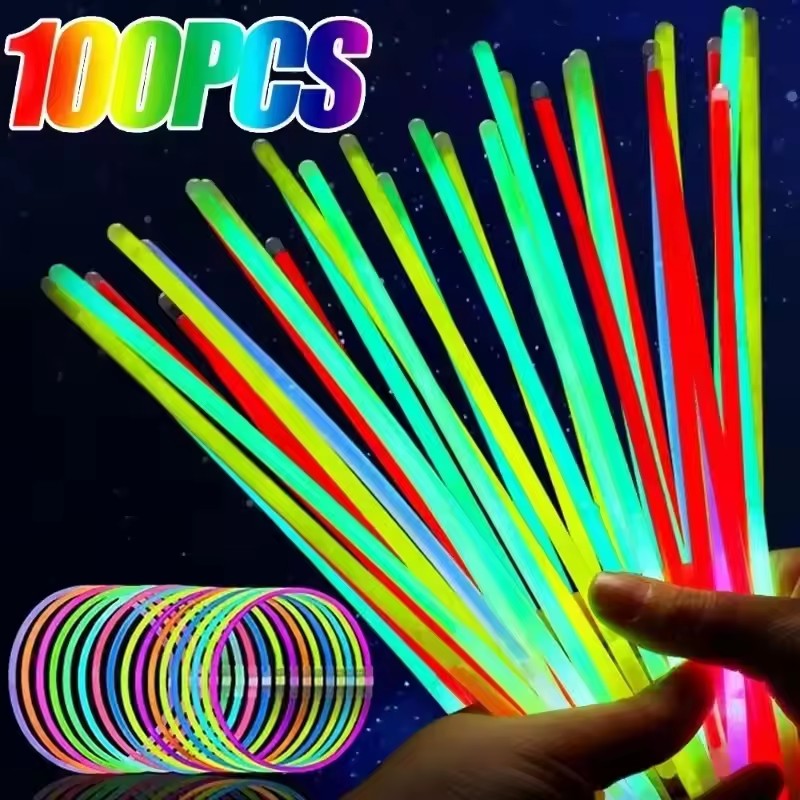 50/100Pcs Fluorescence Sticks  - Glow Sticks Survival ulasan dan harga