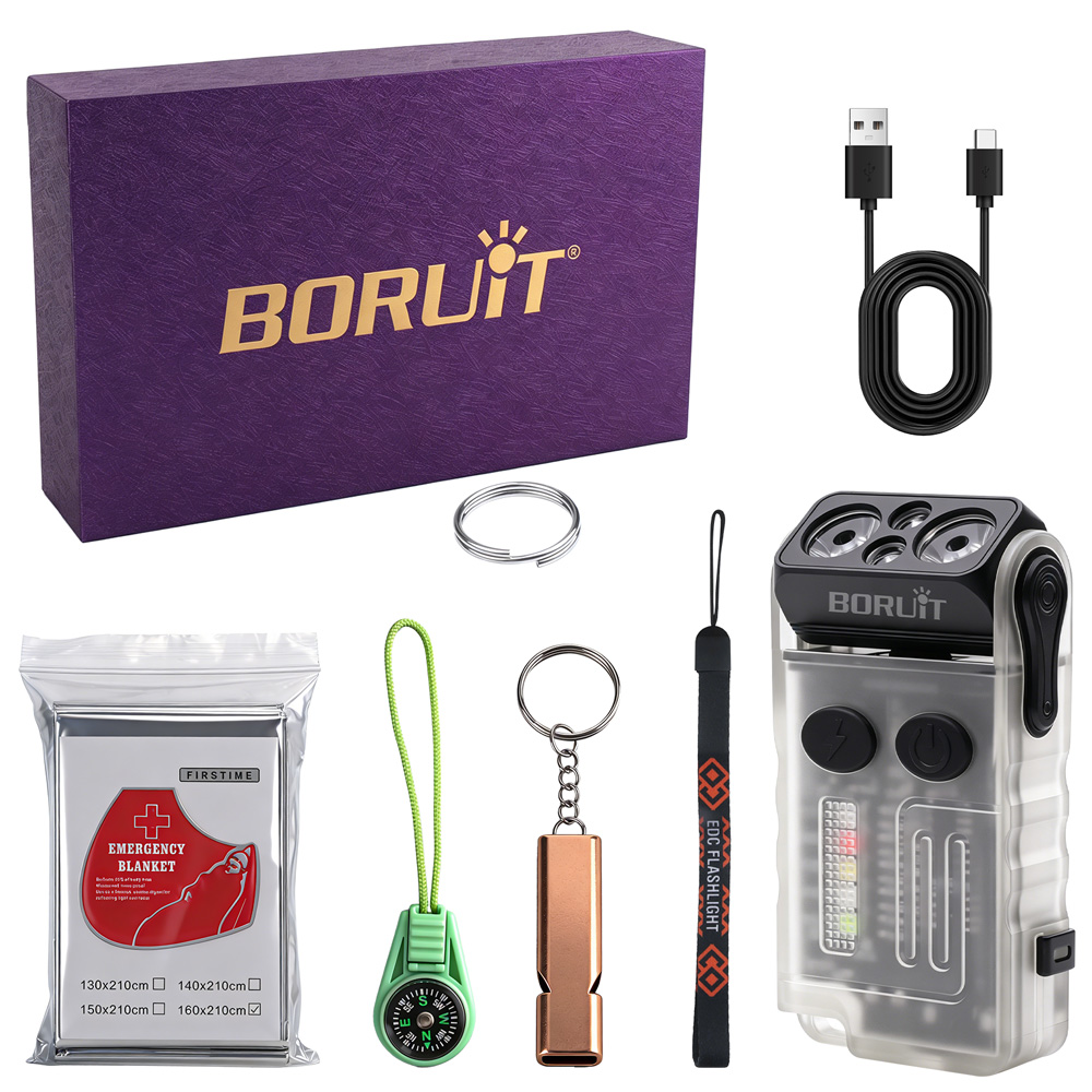 BORUiT V20 EDC Flashlight 1000 - Outdoor Camping Glamping Share ulasan dan harga