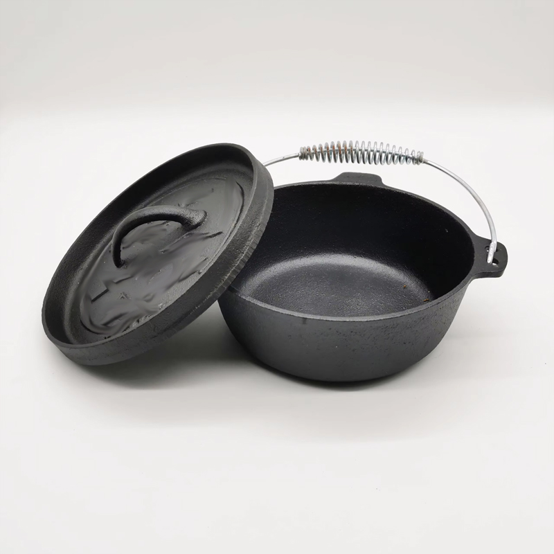 2QT Cast Iron Camp Dutch Oven  - Outdoor Camping Oven ulasan dan harga