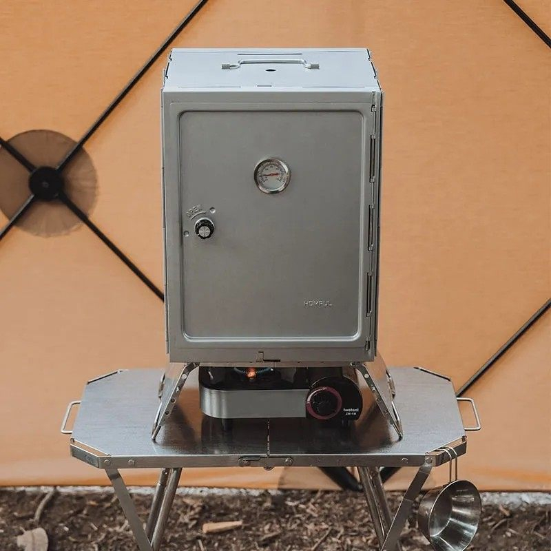 Outdoor Stainless Steel Smoker - Outdoor Camping Oven ulasan dan harga