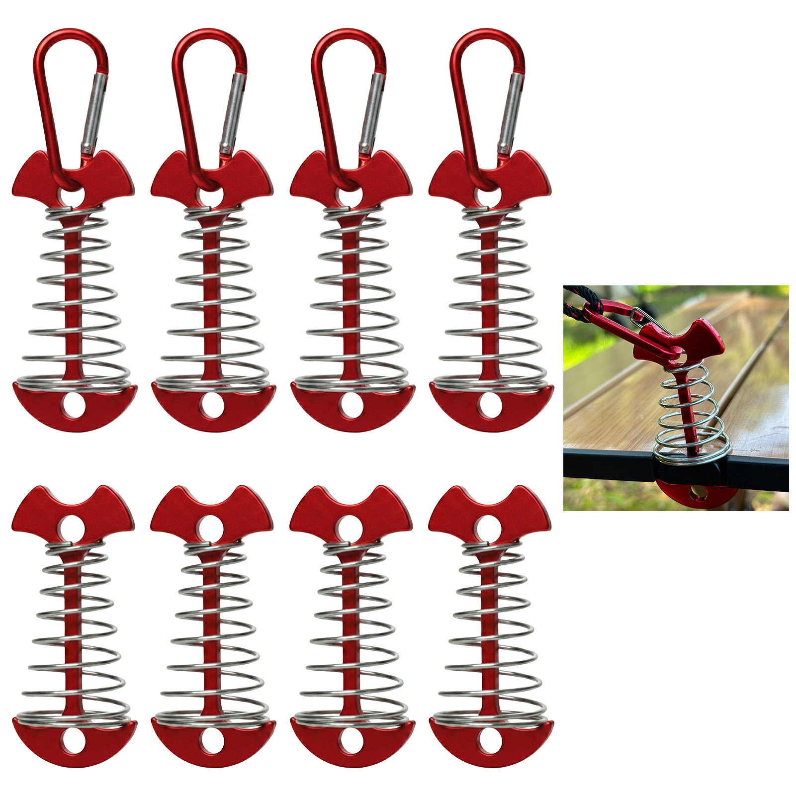 8pcs Adjustable Plank Floor Sp - Outdoor Camping Decke ulasan dan harga
