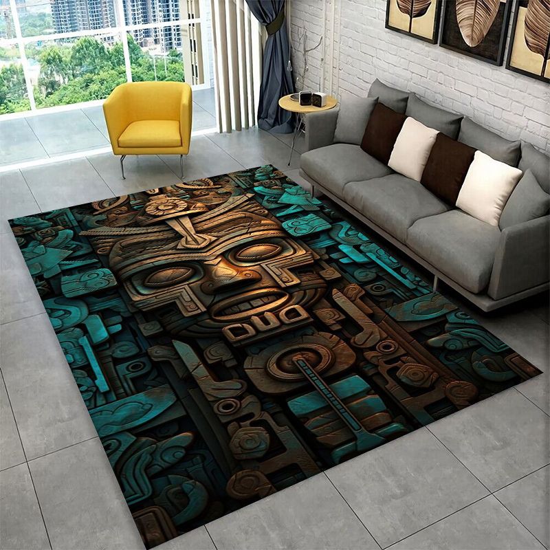 Mayan Mask Aztec Totem Large A - Outdoor Camping Mats Large ulasan dan harga