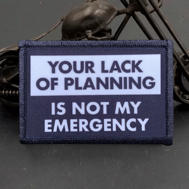 Not My Emergency Funny Patch G - Bivvy Bag Emergency ulasan dan harga